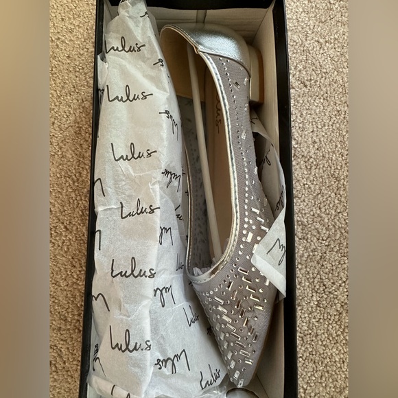 Cute silver rhinestone flats - Picture 4 of 4